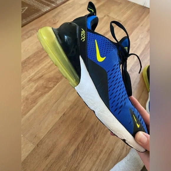 Men’s Nike Air Max 270 Blue and Black - Picture 6 of 9